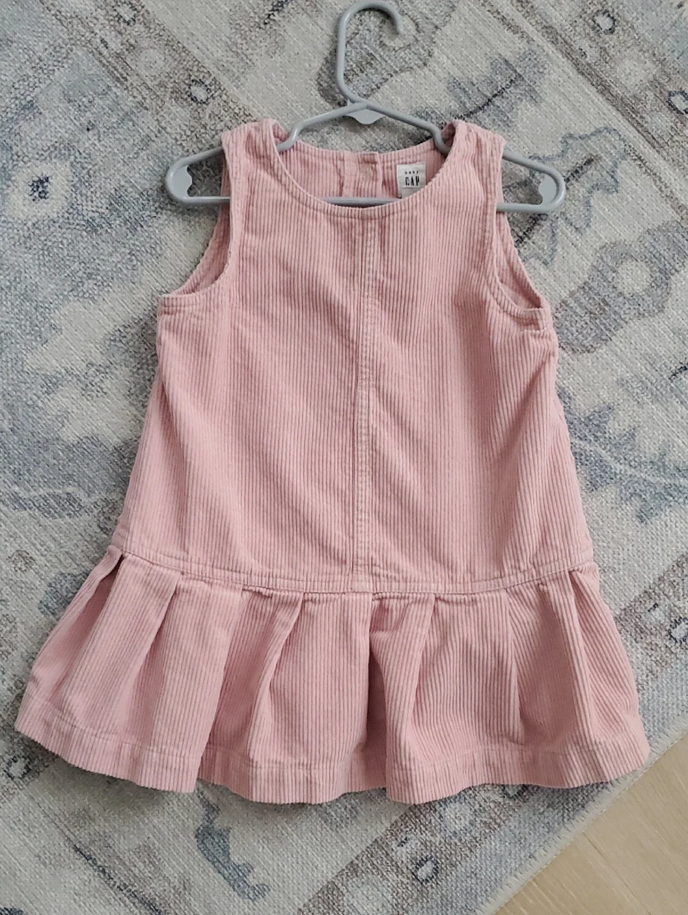 Baby Gap Girls Pink 100% Cottom Corudroy Jumper Dress Sz3